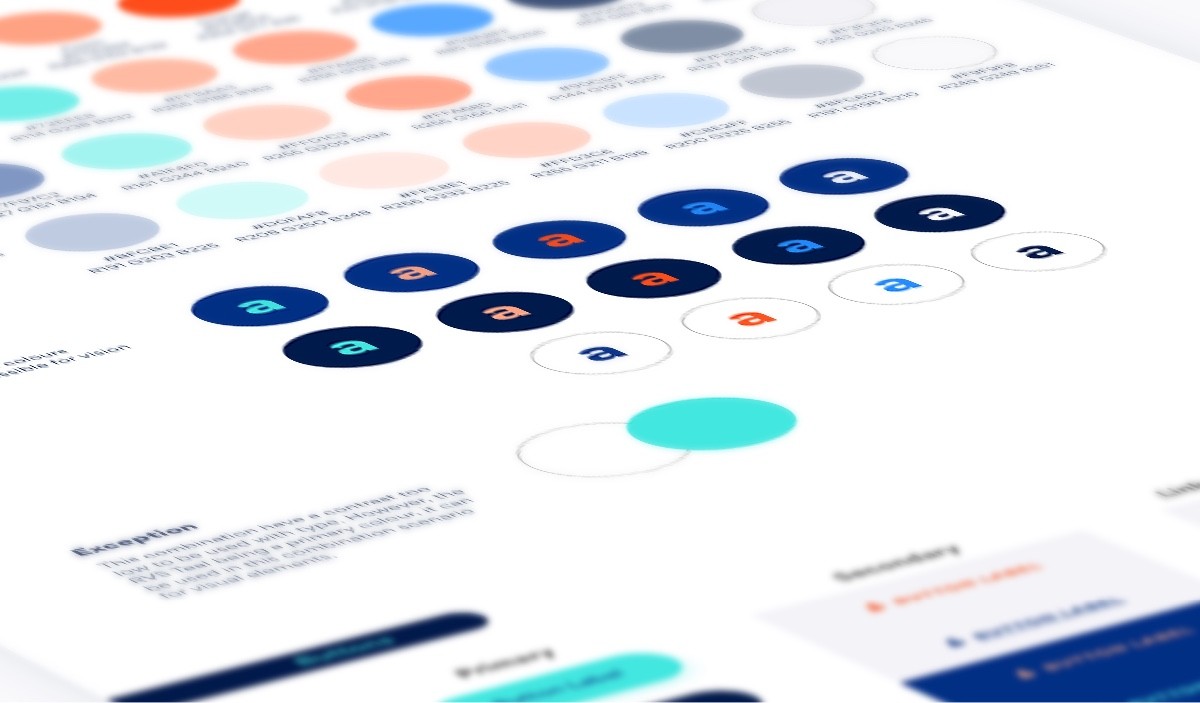 RVS digital styleguide's colour combination accessibility section